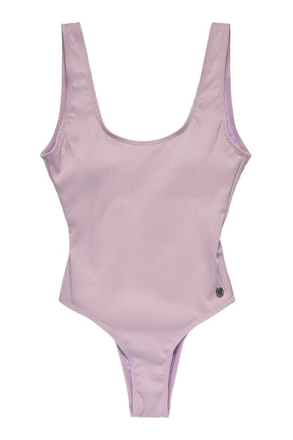 Thyme Sienna High Cut Swimsuit, Soft Lilac.