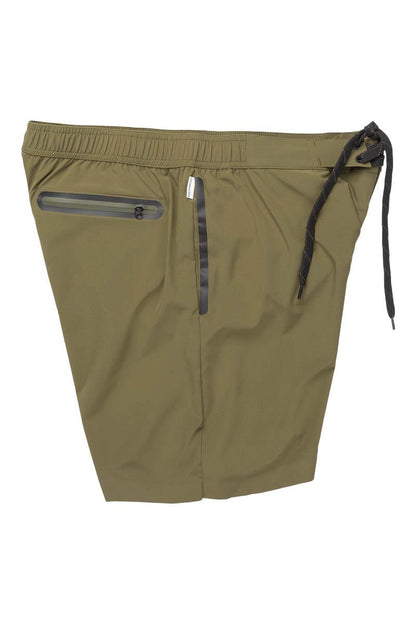 Tech Board Shorts, Colour:  Dark Olive.