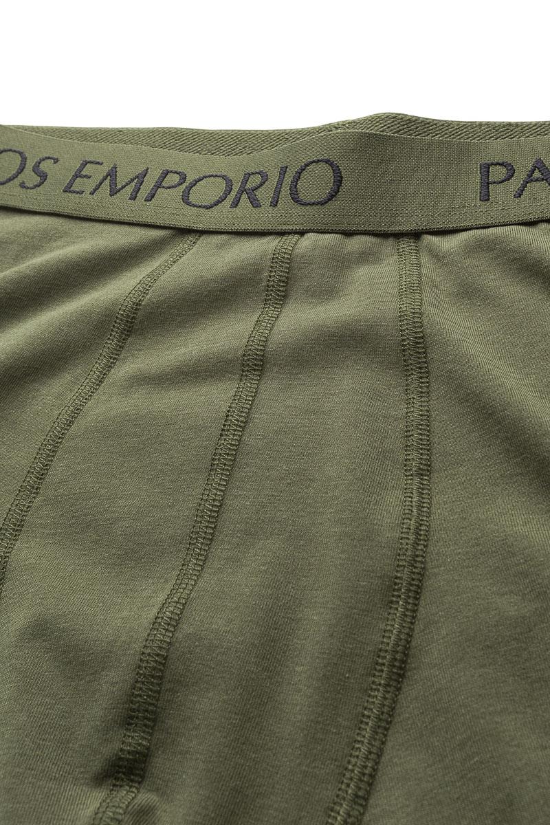 Panos Emporio  Eco Base Bamboo and Organic Cotton Boxer 3 Pack, Olive Multi