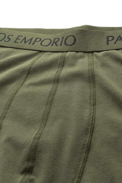 Panos Emporio  Eco Base Bamboo and Organic Cotton Boxer 3 Pack, Olive Multi