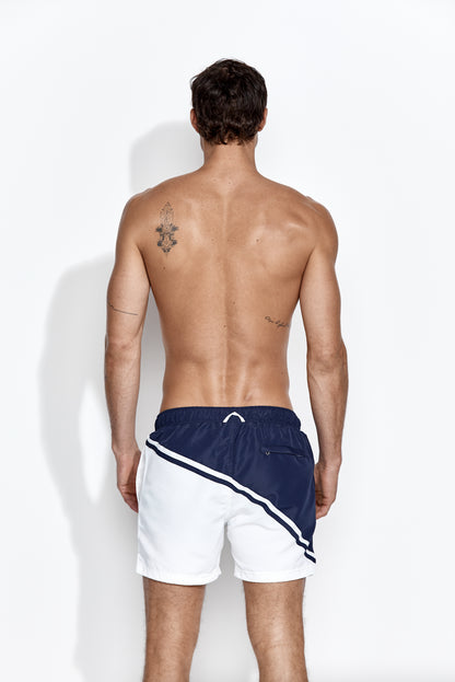 Panos Emporio Classic Trunks, Navy Nautic.