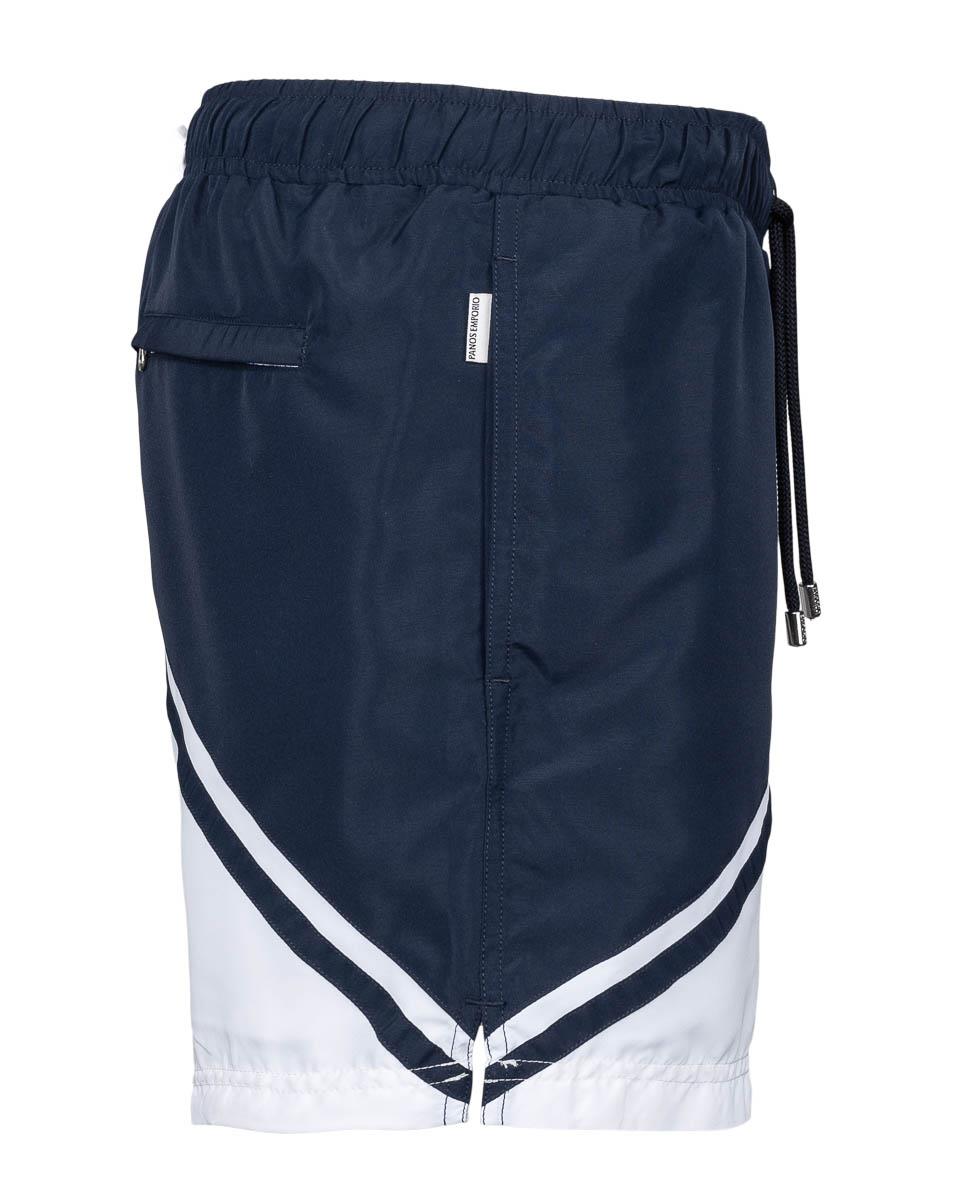 Panos Emporio Classic Trunks, Navy Nautic.