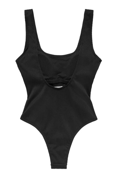 Thyme Sienna High Cut Swimsuit, Black.