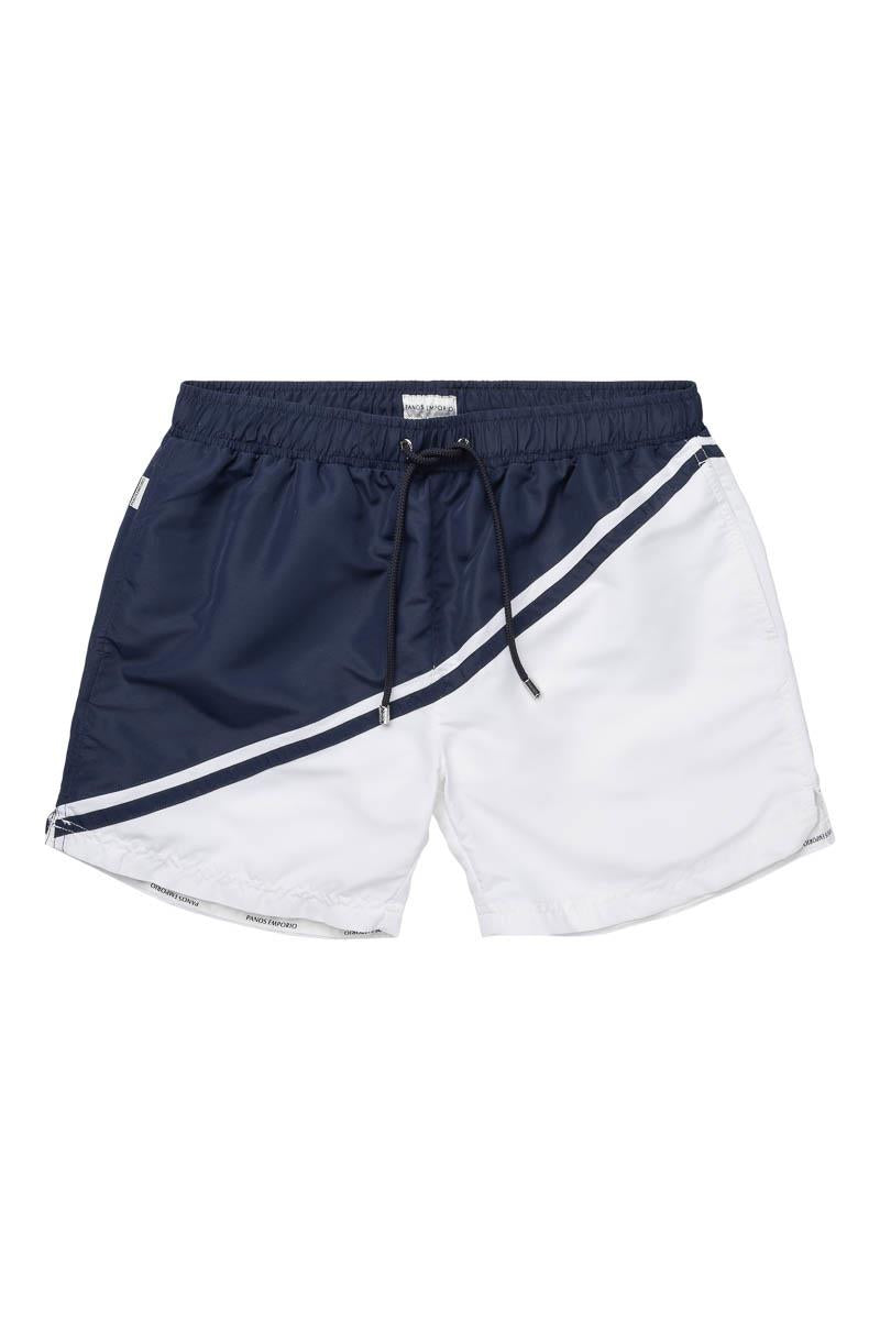 Panos Emporio Classic Trunks, Navy Nautic.